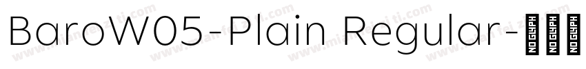 BaroW05-Plain Regular字体转换